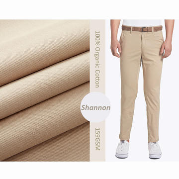 制造商價(jià)格 85%COTTON 15%SPANDEX 針織褲子面料
